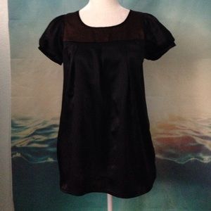 XHILARATION Brown and Black Silky Blouse Top 17